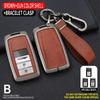Zinc Alloy +Leather Car Key Case Cover Shell Fob For Honda Acura RLX MDX CDX TLX-L NSX RDX Holder Auto Car Keychain Accessories CC88