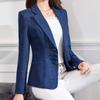 Korean Elegant Women Tailoring Blazer Casual Suits Long Sleeve Office Lady Business Slim Coats Female Large Size Outdoor Clothes