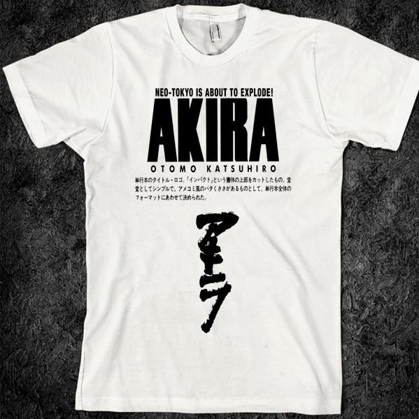 Anime Akira T-shirt Japanimation samurai videogame ninja japan kaneda