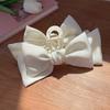 Fashion Women Bow Hairpin Korean Version Of Solid Color Butterfly Satin Hair Claws Girls Hair Accessories Headwear