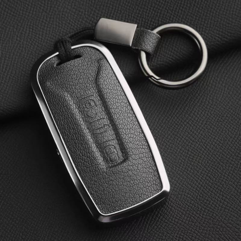 Новый оригинальный кожаный чехол для ключа из козьей кожи для Volkswagen Touareg 19- Импортный чехол-кошелек для автомобильного ключа для мужчин