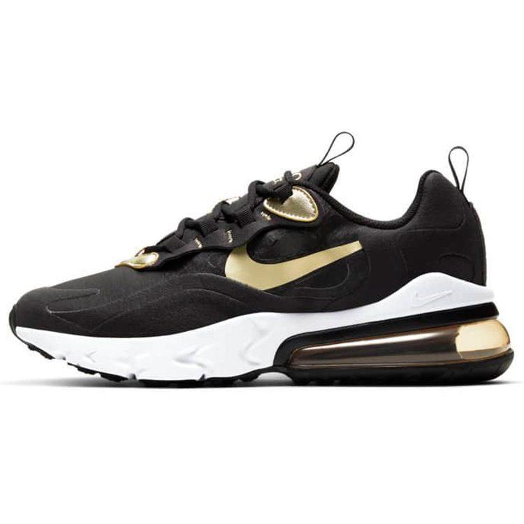 Nike Air Max 270 React Черный Металлик Золотая Звезда GS BQ0103-018