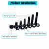Hex Socket Head Cap Screws Nut M2 M3 M4 M5 M6 Grade 12.9 Machine Screw  Alloy Steel Black Bolt Nut Hexagon Socket Bolt Nut Kit
