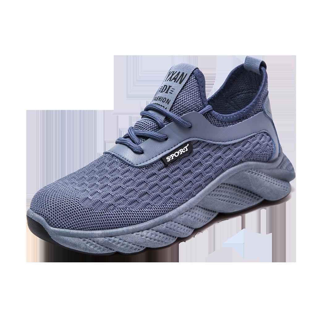 Men's Shoes 2024 New Summer Fly-woven Hollow Breathable Mesh Men's Sports Leisure Work Dad Trendy Shoes
