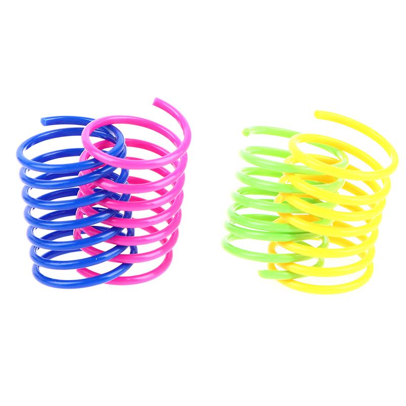 20 шт. прочные цветные пластиковые пружины для игрушек для кошек и домашних животных спиральные пружины
