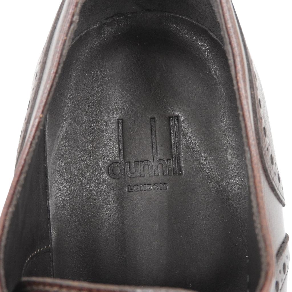 Pristine Dunhill Leather shoes Wingtip Medallion Full Brogue Brown leather Used
