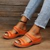 Fashion 2025 Women Summer Sandals Casual Comfortable Round Head Open Toe Wedges Slippers Fashion Slip On Slides for Women