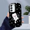 For OPPO A18 A38 A54 A60 A96 Reno12 F 8T 8Z Vivo V30 V40 Y15s Y22 Y27 Y30 Y36 Cartoon Lovely Cat Soft Silicone Phone Case