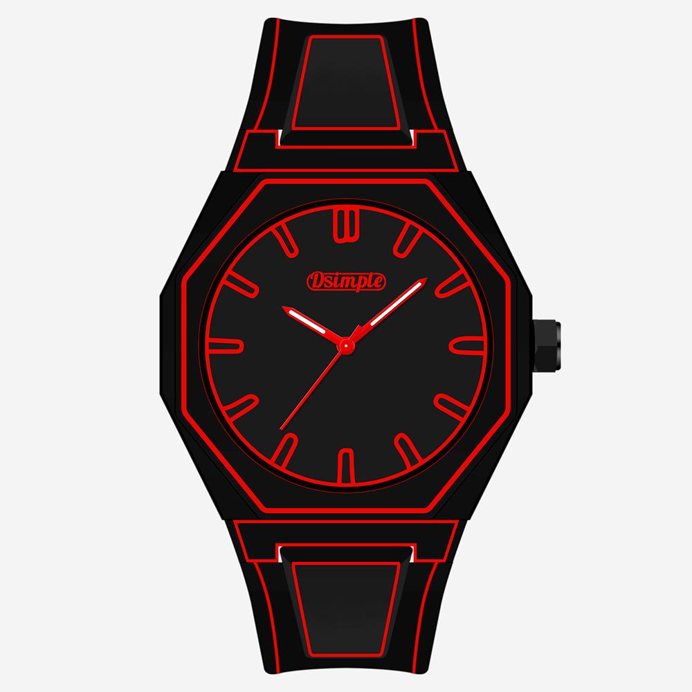 Trend Line Watch Comic Student Two Dimensional Quartz Watch Art Design Personality Watch Trend Watch