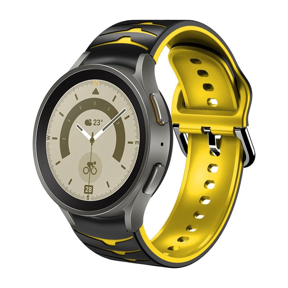 Ремешок Силиконовый Нет Для Зазоров Samsung Galaxy Watch6 5 4 40мм 44мм Galaxy Watch 6 4 Classic 46мм 42мм Ремешок с Изогнутым Концом
