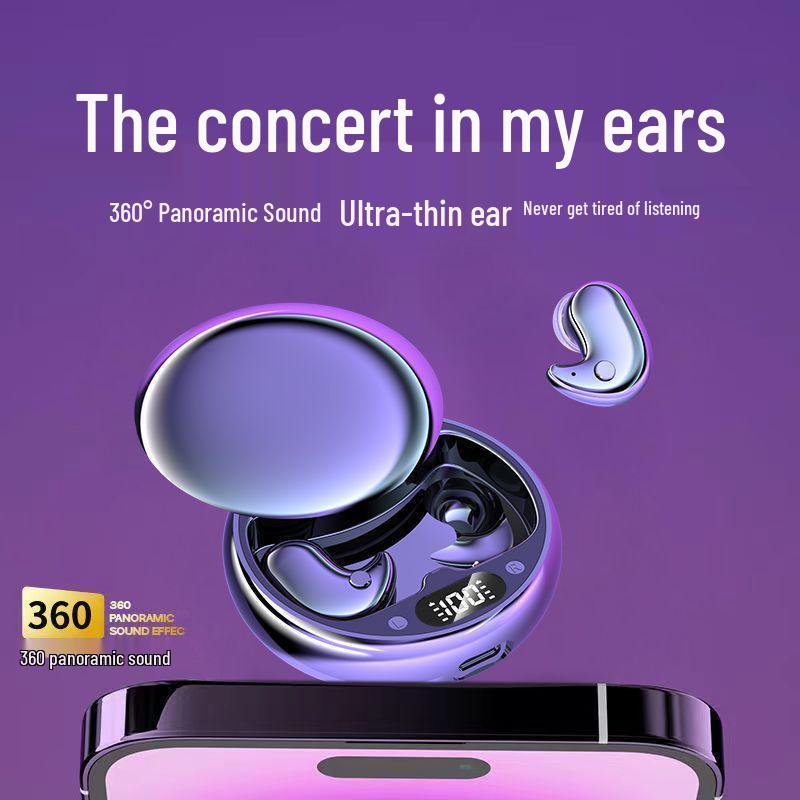 Ultra-Thin 2025 Bluetooth Earphones: Comfortable, Painless, On-Ear Headphones with Long Battery Life
