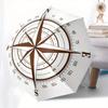 Compass Direction-themed, Eight-ribbed, Self-folding Umbrella Is Suitable for Everyday Outdoor Use and Is An Ideal Gift for Friends and Fami