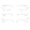 European And American Eye Makeup Tattoo Stickers Waterproof Simulation Makeup Eye Stickers Face Q6J6