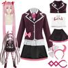 Аниме Danganronpa Utsugi Kotoko Косплей Костюм JK Униформа Парики Головные уборы Носки Одежда Хэллоуин Рождественская вечеринка Подарочная одежда
