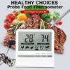 Digital Kitchen BarbecueThermometer BBQ Meat Oven Alarm Timer Temperature Measurement (with Probe) Cooking Baking Measuring Tool