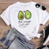 (Asian Size) Short Sleeve Print Cactus Trend Lovely Style Female T Clothing Summer Top Casual  Ladies Graphic Tee Women's Fashion T-shirt