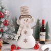 Рождественский орнамент в виде снеговика, очень мягкий, износостойкий, очаровательный внешний вид, игрушка для рождественской вечеринки, украшение для рабочего стола