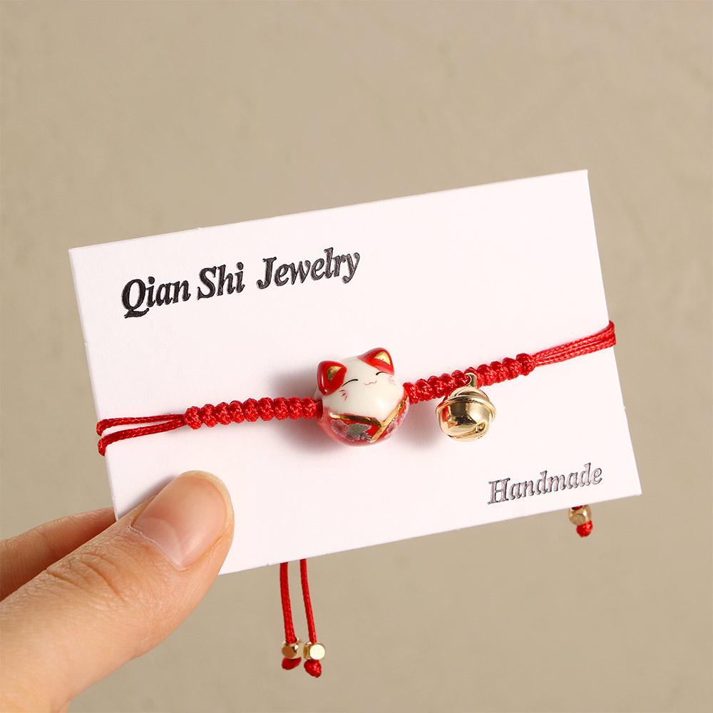 Lucky Bell Braided Rope Temperament Red Rope Bracelet Zodiac Hand Rope Fashion Jewelry Women Gifts