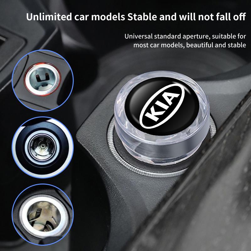 AEG1 Car Cigarette Lighter Cover Button Protector Case Dust Cap For KIA K5 K2 Rio Optima Sportage Ceed Soul Picanto Stonic Sorento
