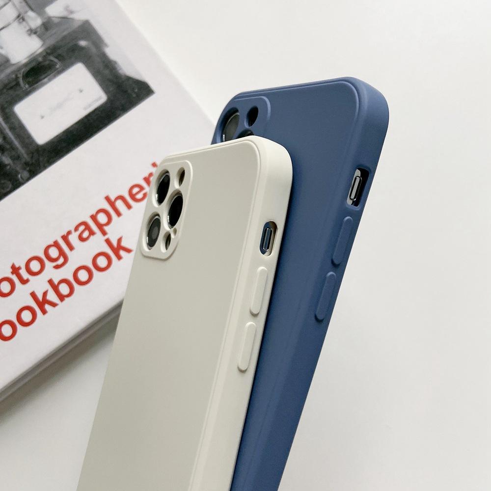 Подходит для Apple 11Promax жидкостный силикон 11 противоударный с ремешком чехол для мобильного телефона iPhone11 мягкий чехол 11 прямой край