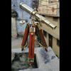 Vintage Solid Telescope With Wooden Tripod Nautical Navy Ship Telescope