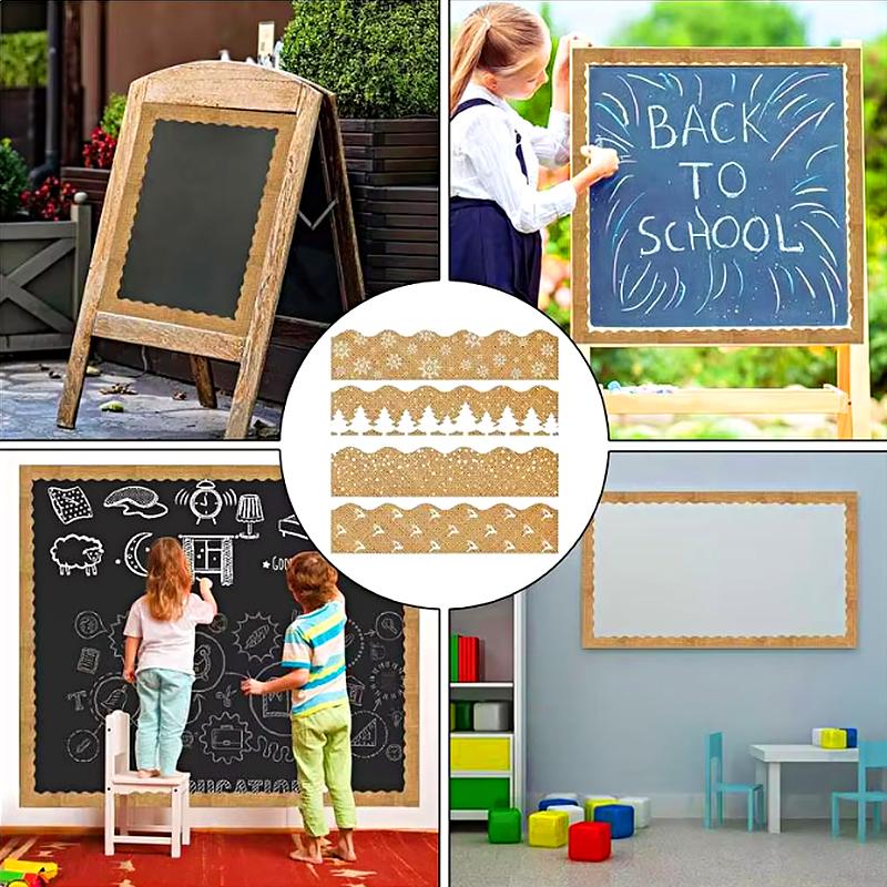 60Pcs Announcement Board Stickers Office Decorations Christmas Snowflake Stickers