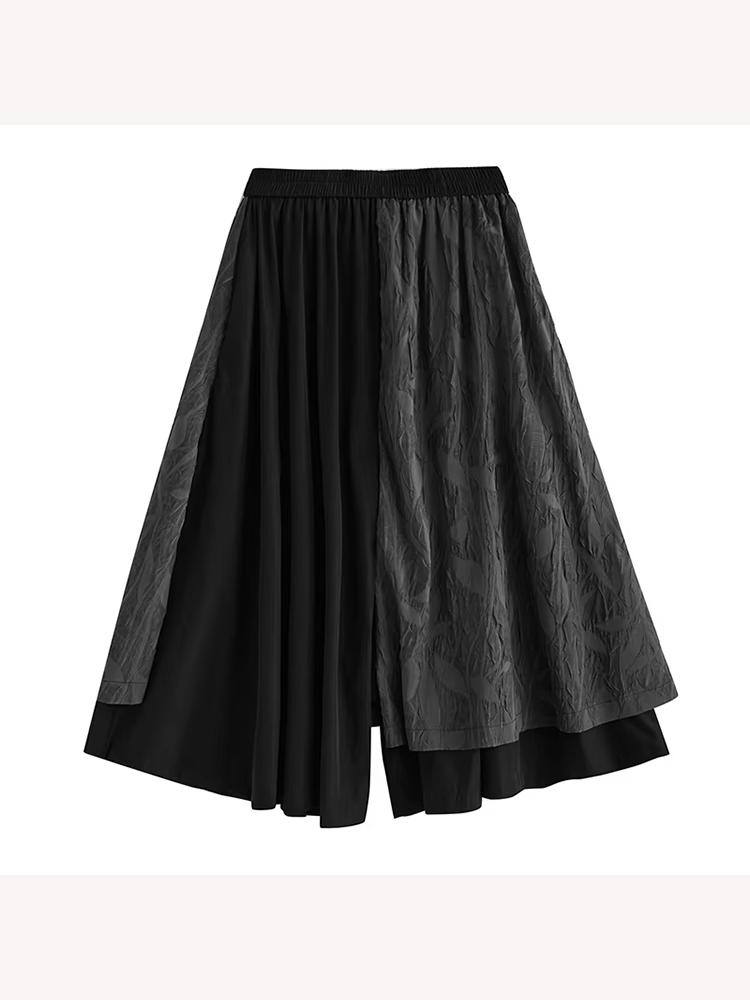 Xitao Асимметричные широкие брюки с карманами в стиле пэчворк ZY8913