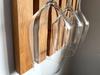 Oak Lamele wine and glass rack 98x40cm
