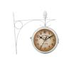 Grand Central Garden Decoration Wall Mount Double Sided Wall Clock Outside Metal Clock Bracket