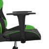 Gaming Chair in Black and Green Artificial Leather