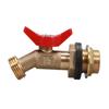 IBC Tote Tank Fittings 3/4'' Leakproof Brass Hose Valve Faucet for Ton Bucket Garden Hose Connection Garden Irrigation Outdoor