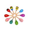 Baby Kids Sound Musical Toys Small Wood Toddler Rattle Sand Hammer Music DIY Random Color