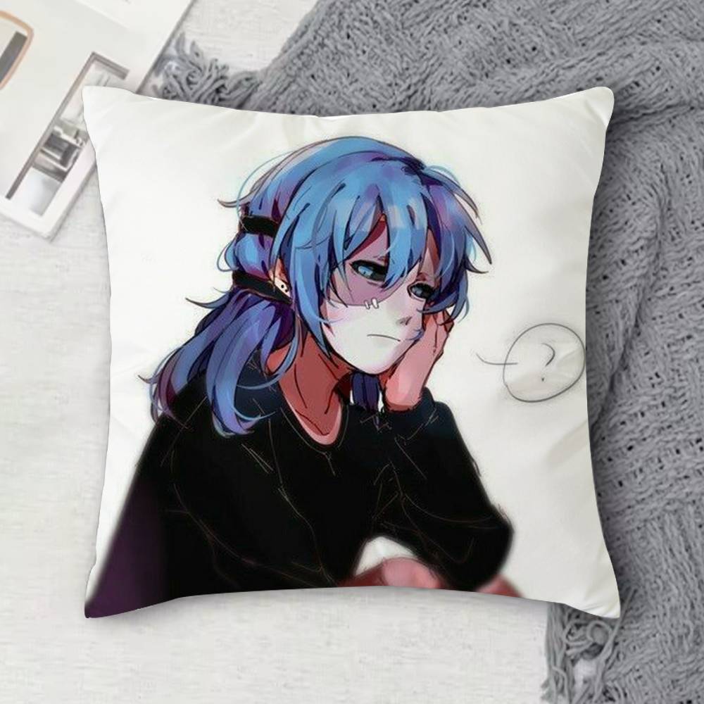 Sally Face Double-Sided Printed Square Decorative Cushion Cover For Sofa Living Room Home Decor