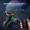 Автомобильный MP3-плеер с Bluetooth, функцией громкой связи, воспроизведением через USB, FM-передатчиком и разноцветной подсветкой