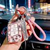 Чехол для ключей Volkswagen с алмазной оболочкой: Совместимо с New CC, Magotan B8, Passat, Viloran, Tayron - Роскошный дизайн для женщин