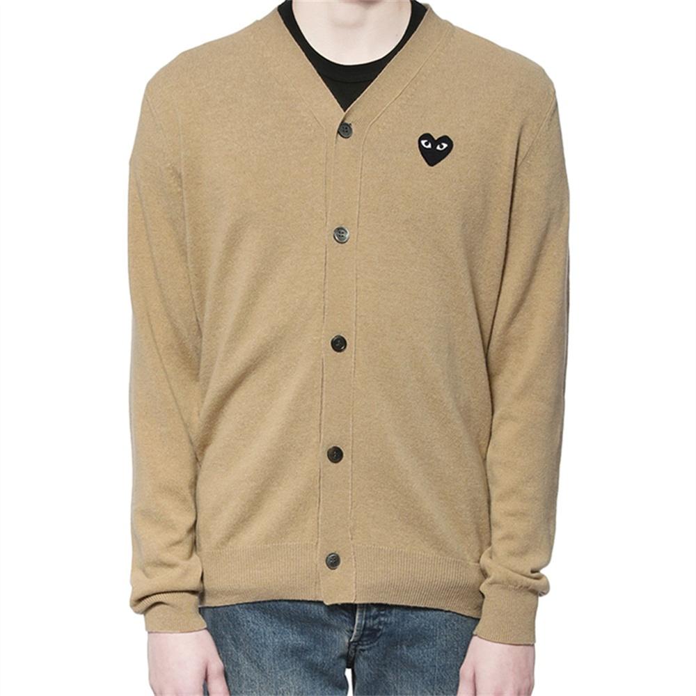 Comme des Garçons PLAY COMME des GARCONS PLAY Кардиган Черный Логотип 'Бежевый' Мужской AZ-N024-051-3