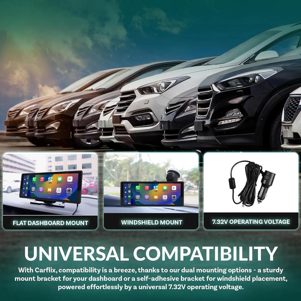 Дюймовая автомобильная стереосистема с резервным WiFi Bluetooth Carplay Android Auto Carplay сенсорный экран мультимедиа голосовое управление Carplay экран с GPS FM 10.26 камера,