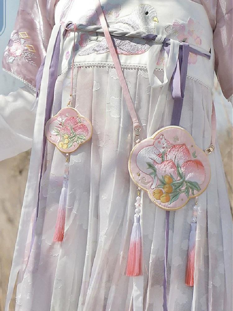 [Jinxi Pavilion] Qian Li Perfume Bag Embroider Pendant Cat Animal Cartoon Jinbu Han Chinese Clothing Bag Accessories Halterneck Sachet