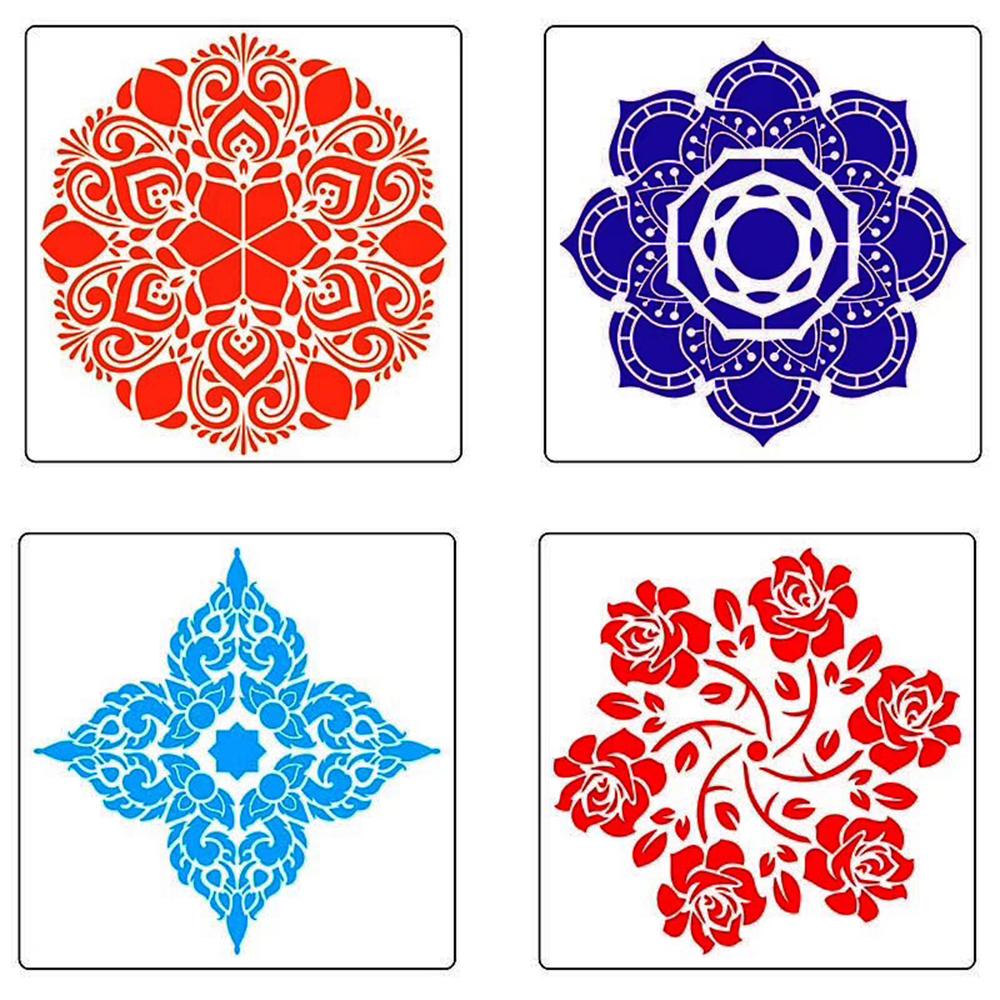 20 Piece Set Mandala Dotting Tools DIY Painting Stencils Ball Stylus Palette Paint Brushes for