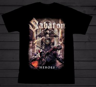 Мужская футболка группы Sabaton Черная футболка Все размеры S-5XL Унисекс футболка