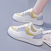 Корейская версия маленьких белых туфель, женские осенние новые студенческие универсальные кроссовки одного цвета, повседневная женская обувь на плоской подошве