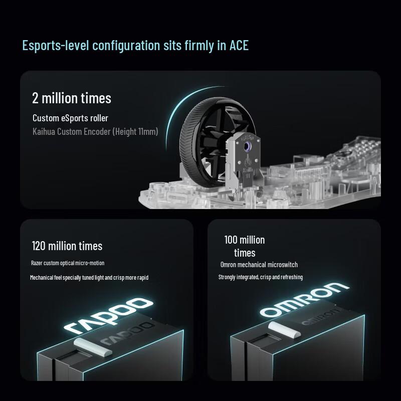 Rapoo VT0MAX Gen 2 Dual 8K Lightweight Gaming Mouse