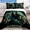 Scr-eam Horror Movie 3pcs K-pop music group Bedding set,Ideal for Bedroom, Dormitory,Including Duvet Cover And 2pcs Pillowcases,Fan gifts