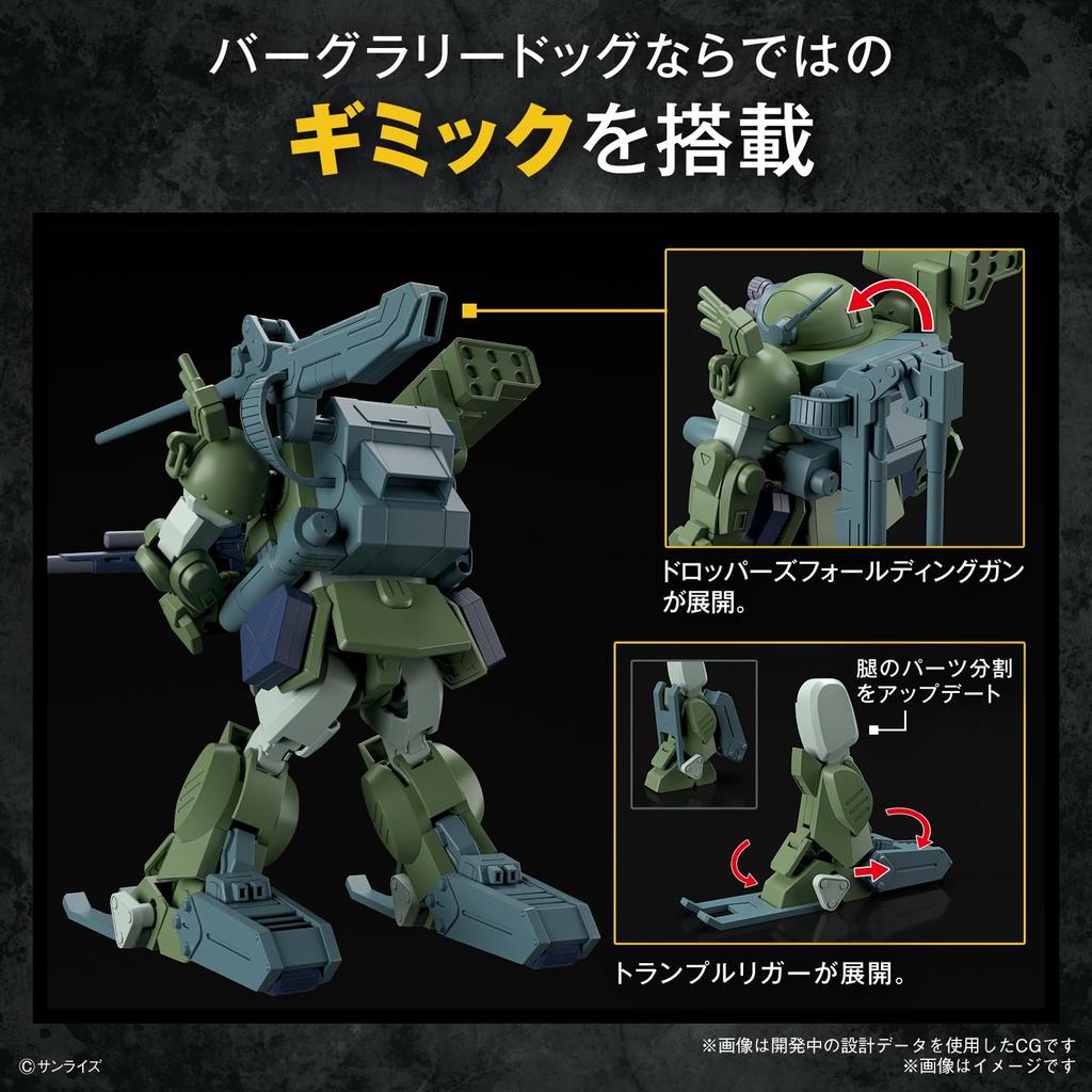 HG Armored Trooper Votoms Burglary Dog Pre-Colored Plastic Model