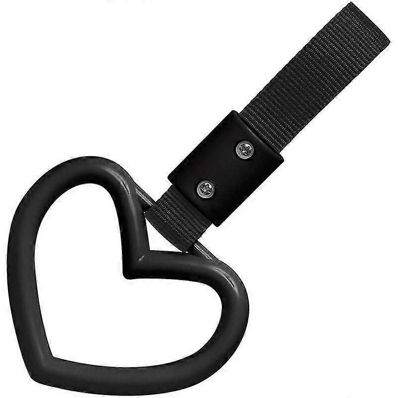 JDM Tsurikawa Bosozoku Shaped Ring Japanese Subway Handle Black Heart