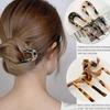 Updo Hair Stick U-Shaped Acrylic Bun Hairpin Acrylic Secure Fixation Hair Stick Women Hair Styling Tool