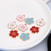 DIY Korean Version Multi-color Small Flower Drop Oil Alloy Cute Earrings Bracelet Pendant Material