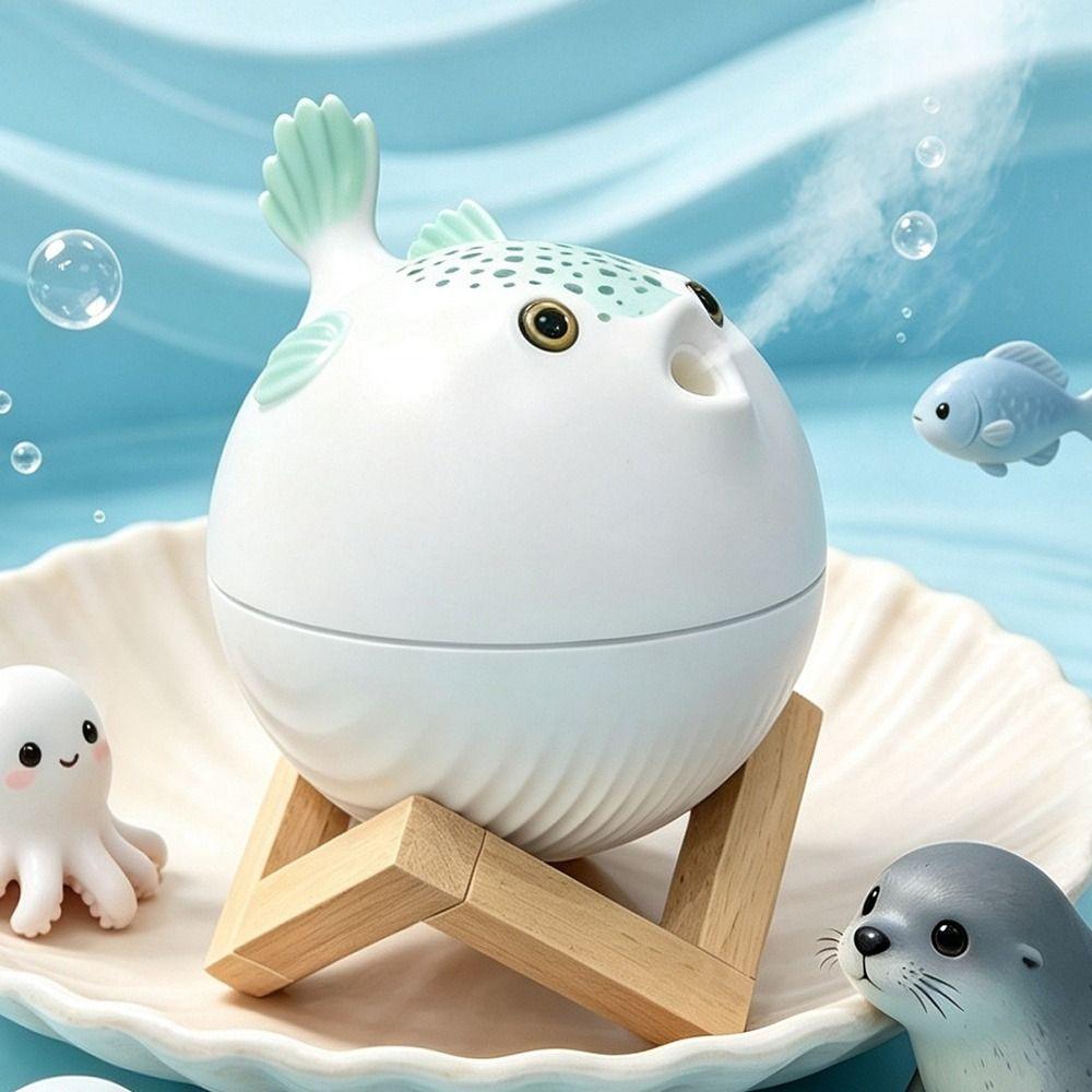 260ml Puffer Fish Humidifier USB Powered Desktop Humidifier Mini Portable Humidifier Home