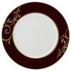 Plate, Maroon Gold Arabesque Design, 27cm, Brown, Stylish A La Carte Dinner Plate, Made In Japan, 51640-1557