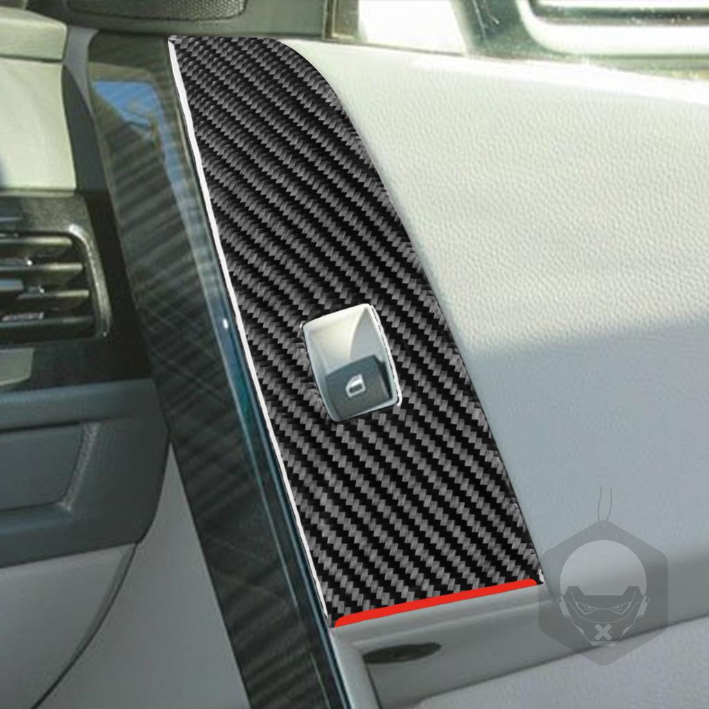 Для BMW 5 серии E60 2004-2007 углеродное волокно, кнопка переключения подъема окна, накладка, аксессуары для салона автомобиля, украшение